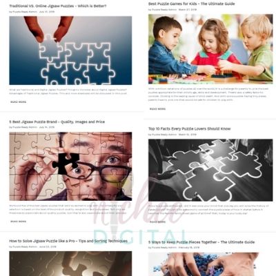 screenshot of puzzle blogs by nichee digital