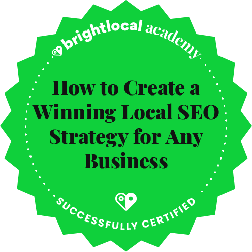 brightlocal seo badge